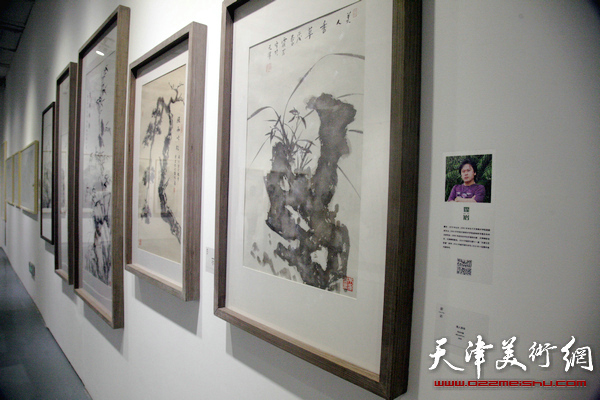 “中国水墨现场·2015天津”展览开展，图为展览现场。