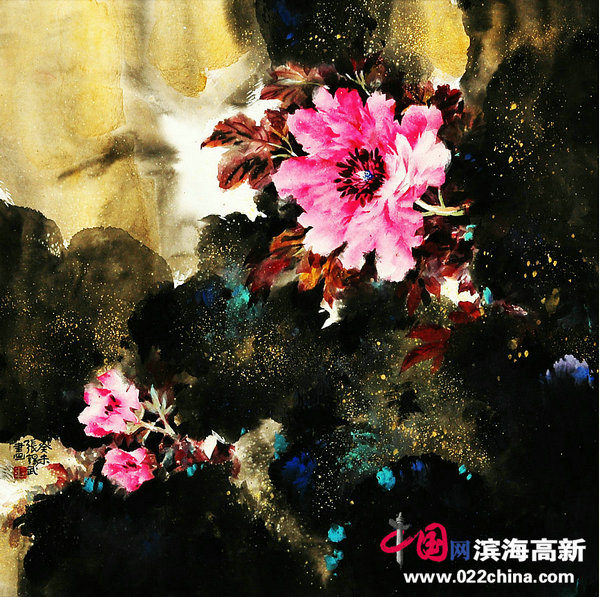 著名国画家“牡丹张”张锡武作品