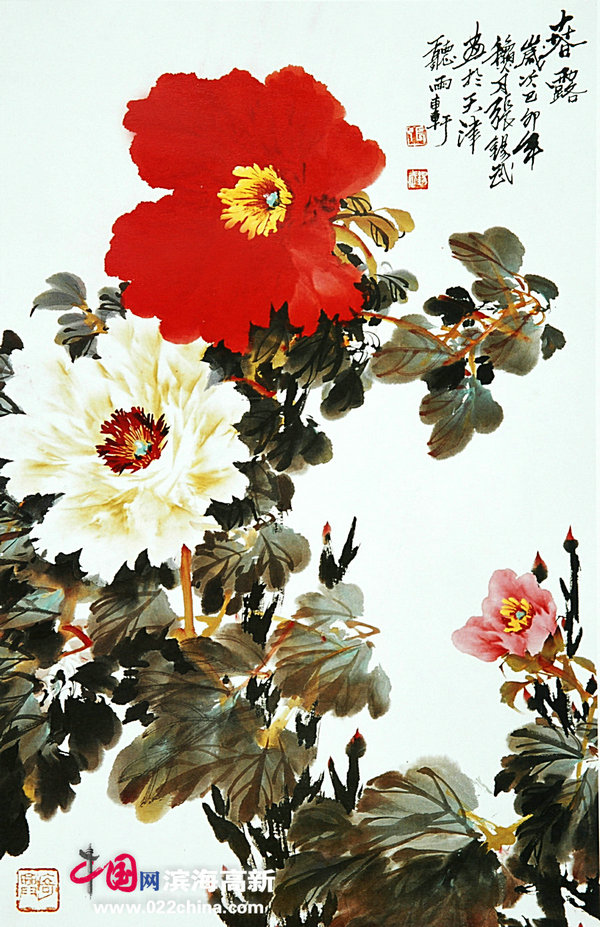著名国画家“牡丹张”张锡武作品