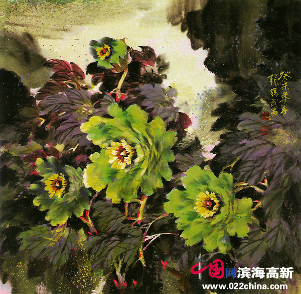 著名国画家“牡丹张”张锡武作品
