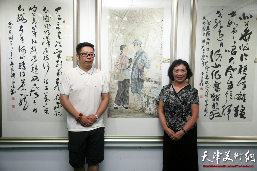 河东区举行纪念抗战胜利70周年书画作品展