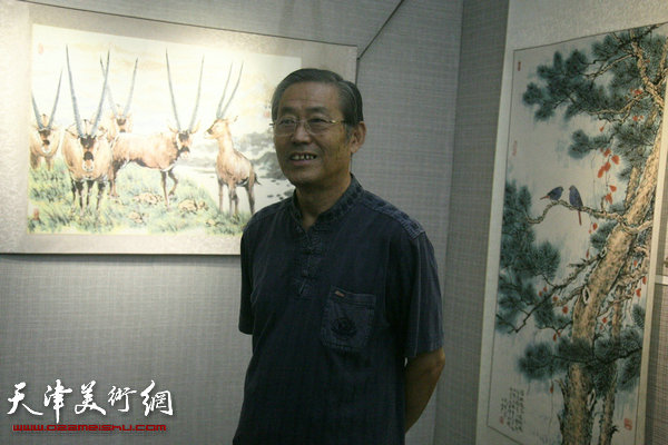 “天津市首届动物画作品展”在天津图书馆展览馆举行