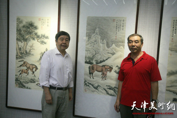 “天津市首届动物画作品展”在天津图书馆展览馆举行