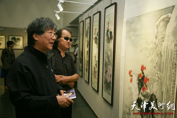 “天津市首届动物画作品展”在天津图书馆展览馆举行