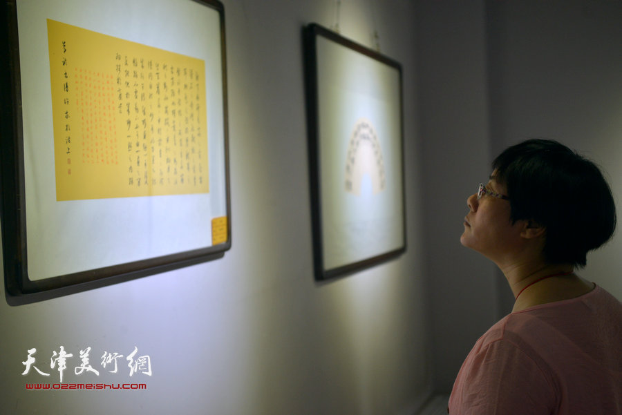 图为“精学心悟”许敬书法作品展览现场。