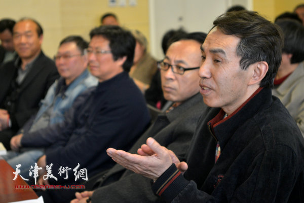 任云程在任云程书法研讨会上。