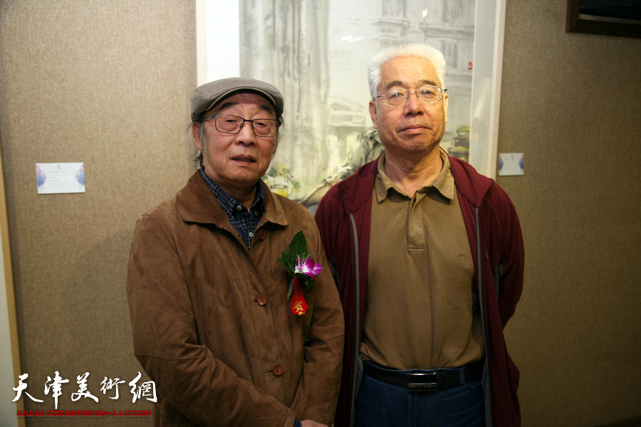 水墨缘·张培础、季平师生画展在天津人民美术出版社美术馆开幕