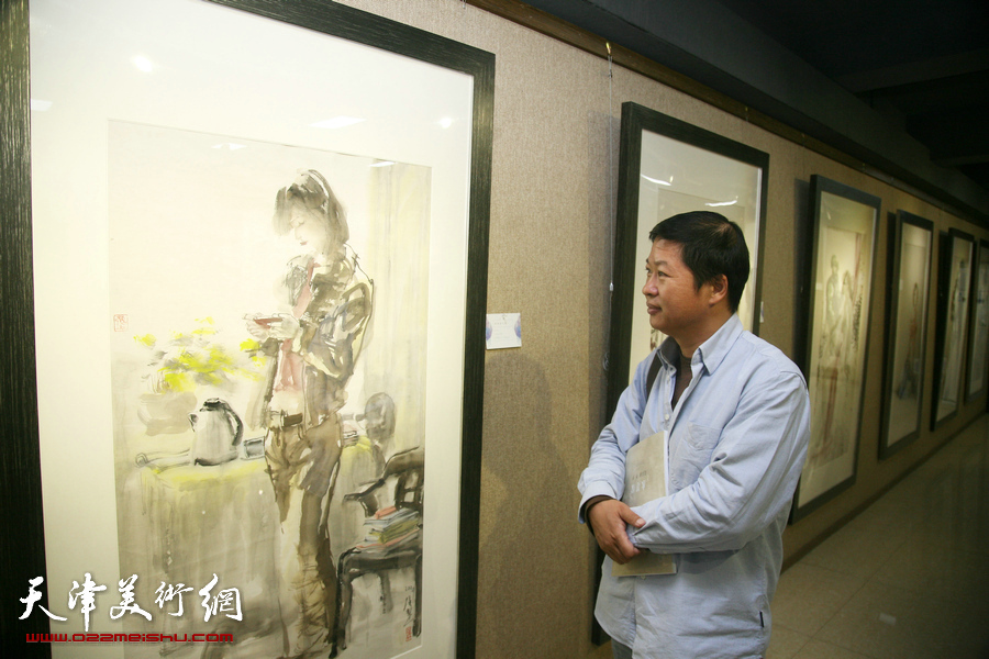 水墨缘·张培础、季平师生画展在天津人民美术出版社美术馆开幕