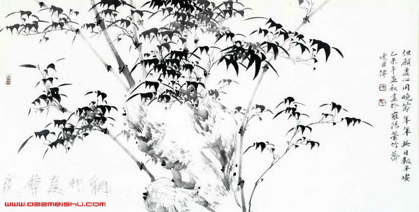 皮守东画竹