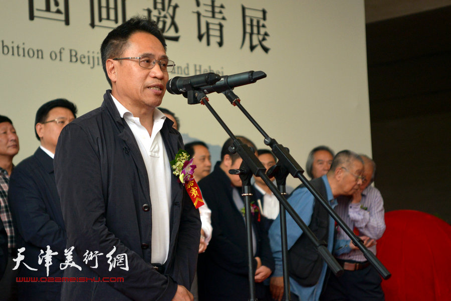 北京画院常务副院长袁武致辞。