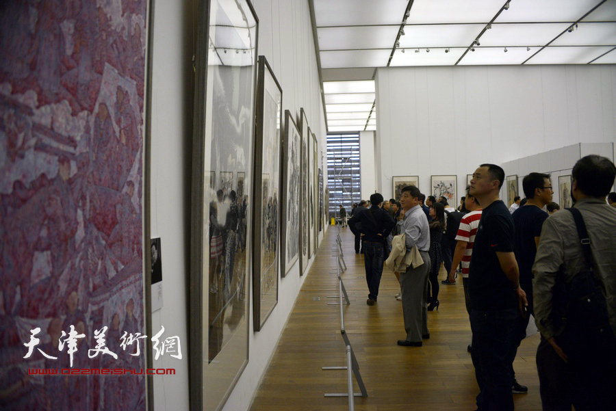 “艺道同行”——京津冀当代中国画邀请展现场。