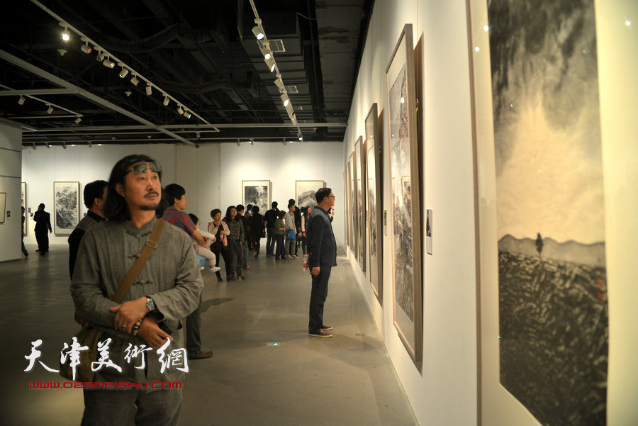  “艺道同行”——京津冀当代中国画邀请展现场。