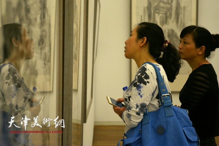  “艺道同行”——京津冀当代中国画邀请展现场。
