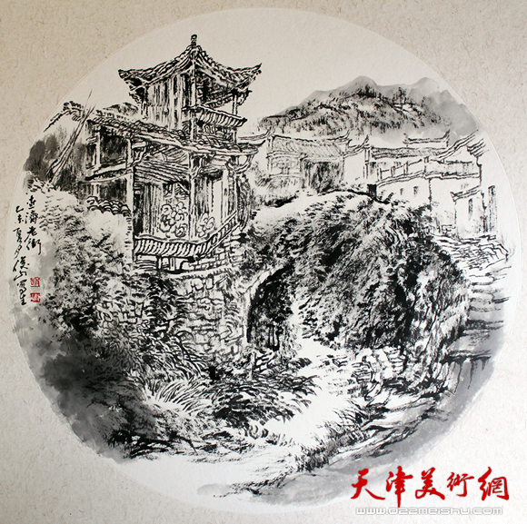 赵俊山作品《查济老街》