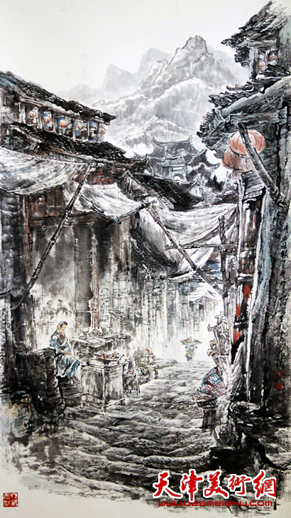 赵俊山作品《青岩古镇》