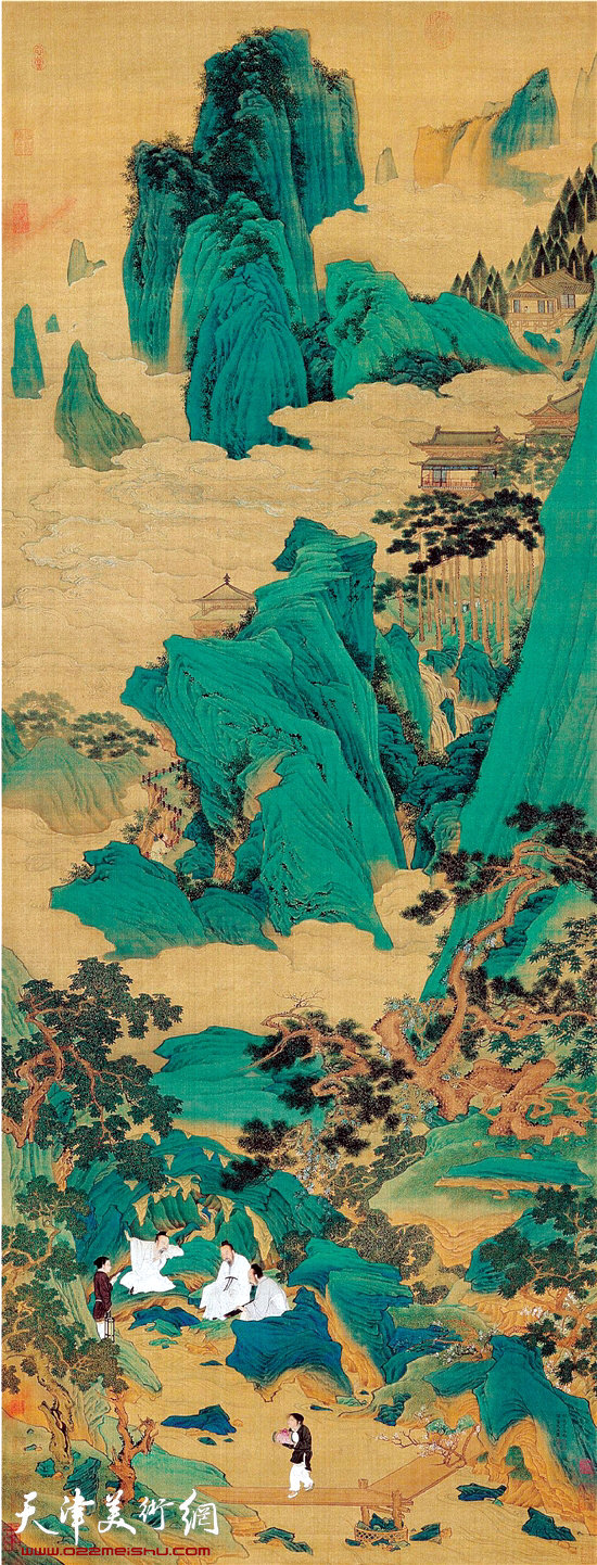 仇英作品：《桃源仙境图》 天津博物馆藏