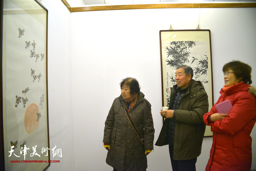 飒韵叠翠—陆福林中国画展展览现场。