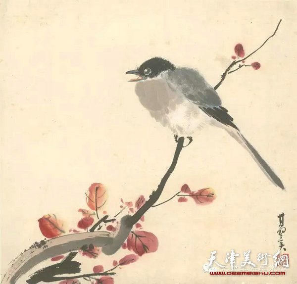 张其翼绘制的鸟兽八开册页