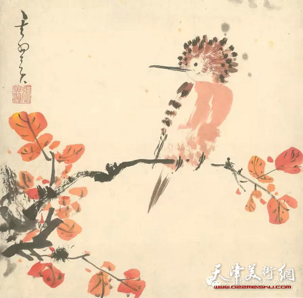 张其翼绘制的鸟兽八开册页