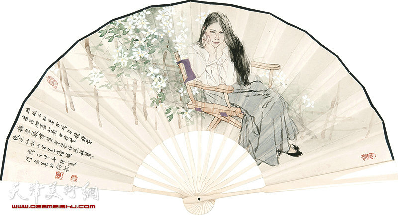 何家英 《幽蓝倩影》