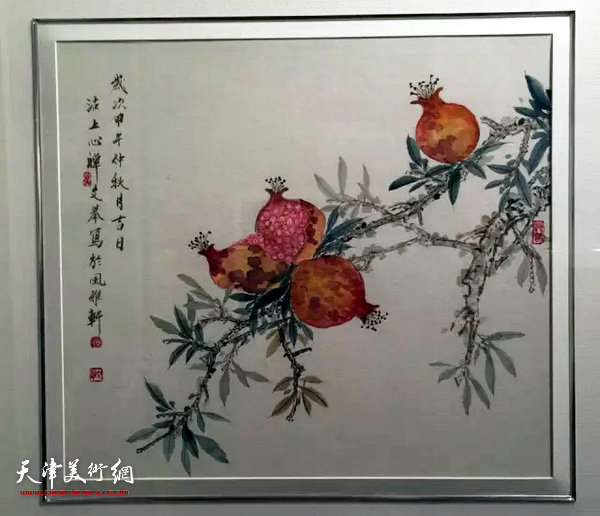 周文举花鸟画作品