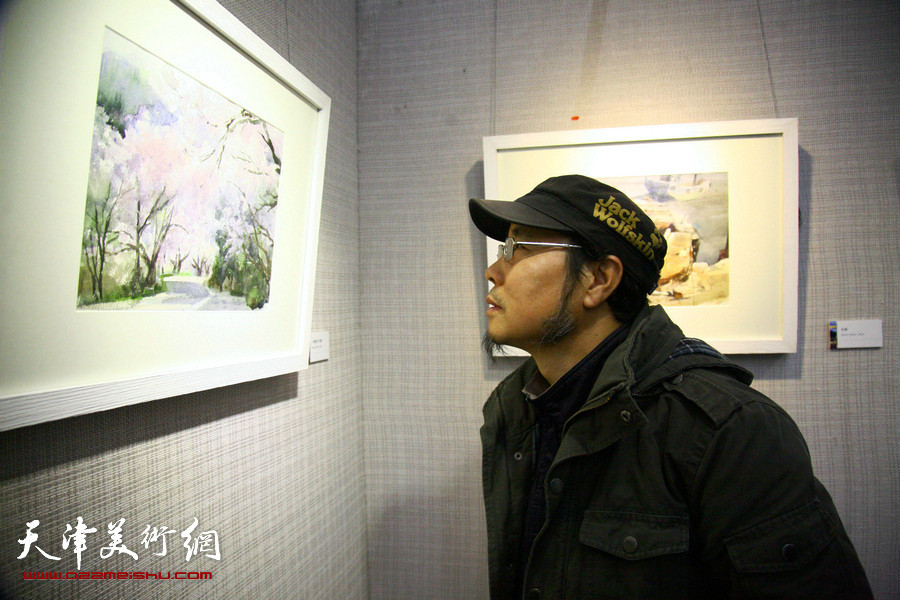 自游·自在—石增琇水彩画作品展在天津图书馆开幕
