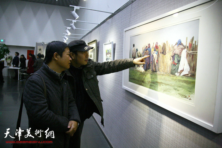 自游·自在—石增琇水彩画作品展在天津图书馆开幕