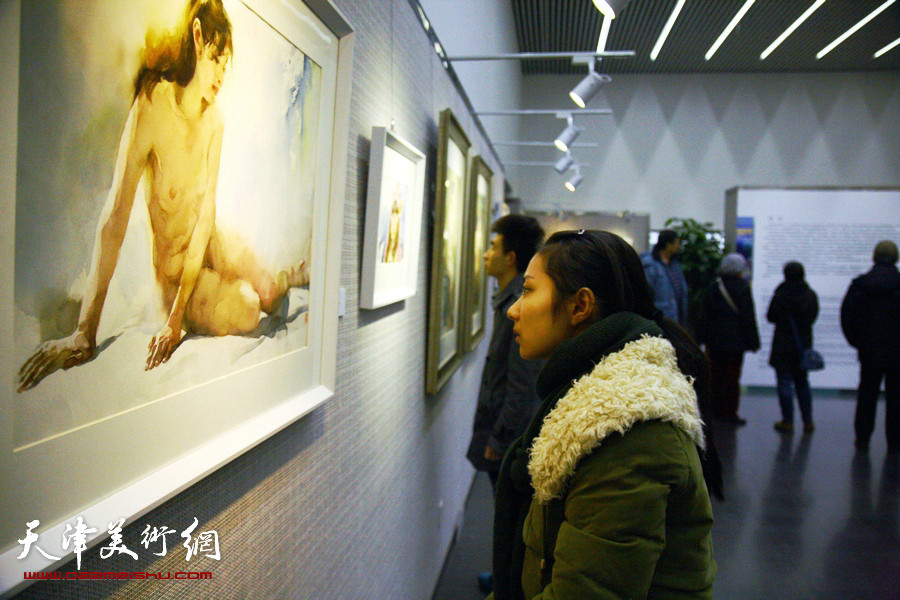 自游·自在—石增琇水彩画作品展展览现场。
