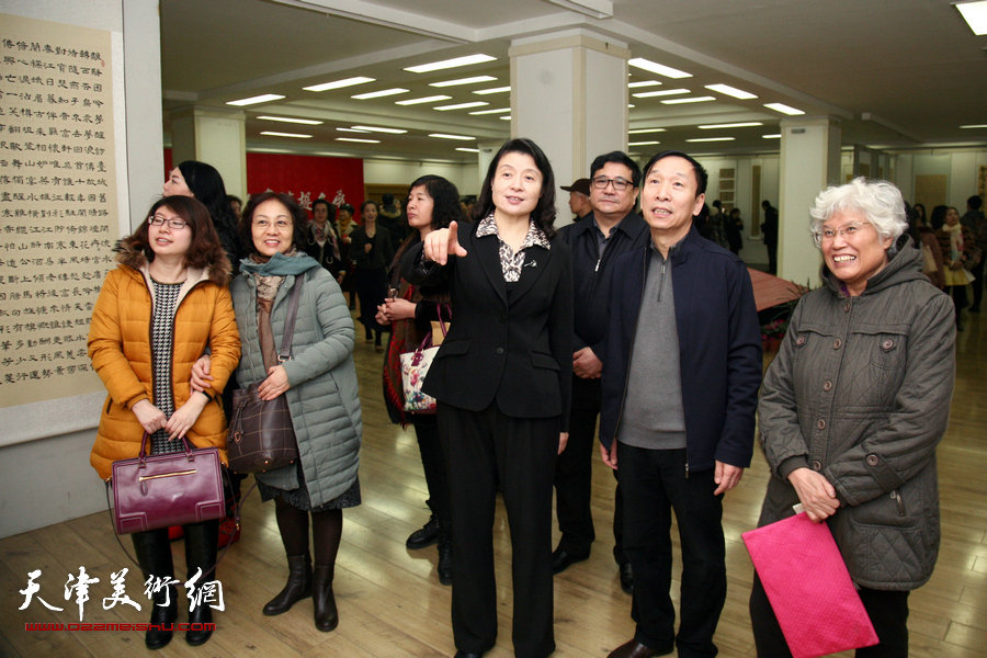 巾帼翰墨-天津市妇女书法提名展在市文联展览馆开幕