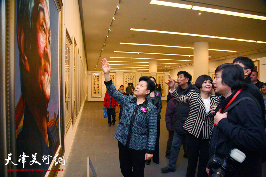 迎新年-津南区美术书法精品展在天津美术馆开幕