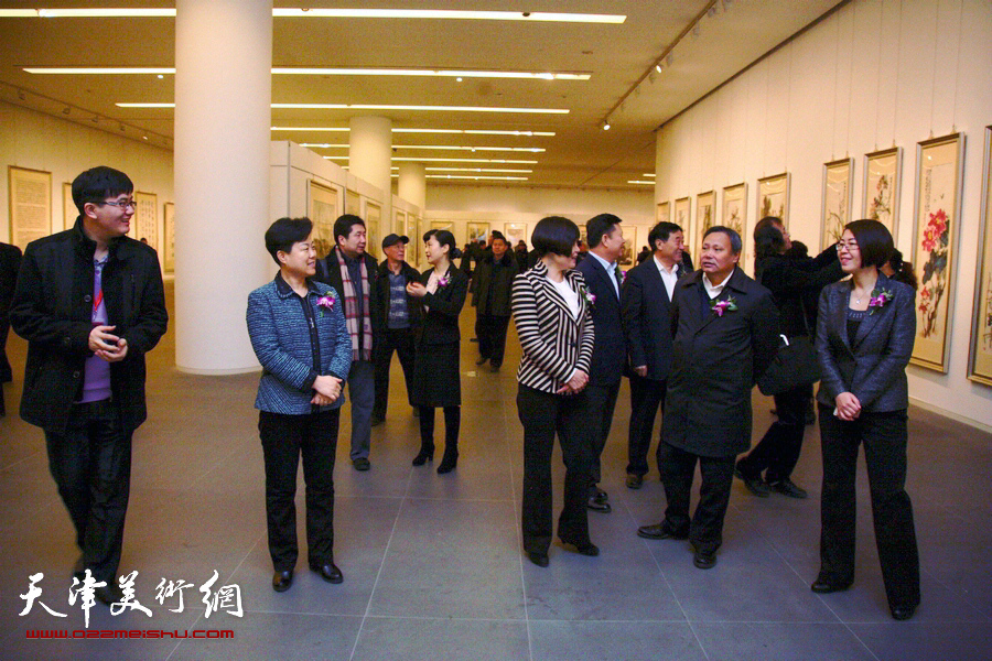 迎新年-津南区美术书法精品展在天津美术馆开幕