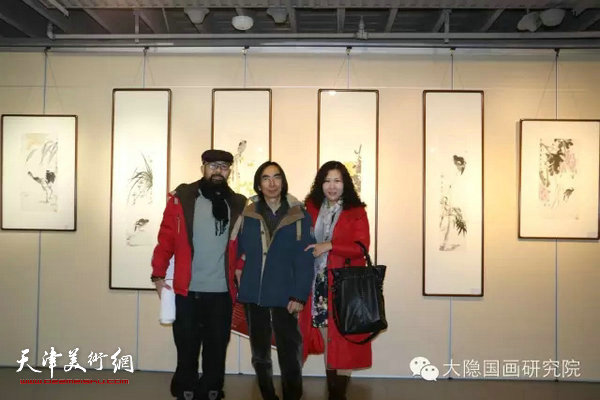 江山如画—国画创作探索交流学习展展览现场。