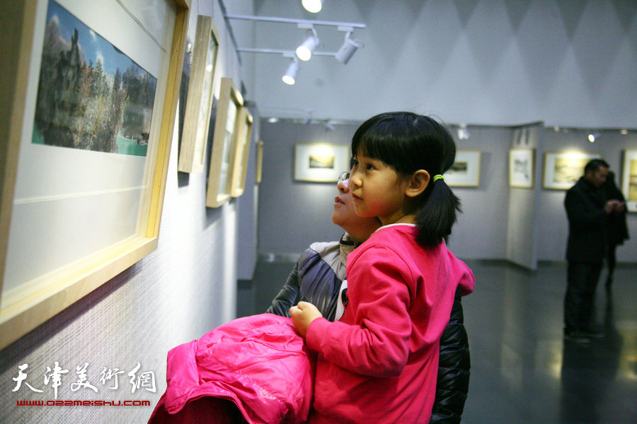 丹青谱·张俊、吕少英、阚传好国画作品跨年展展览现场。