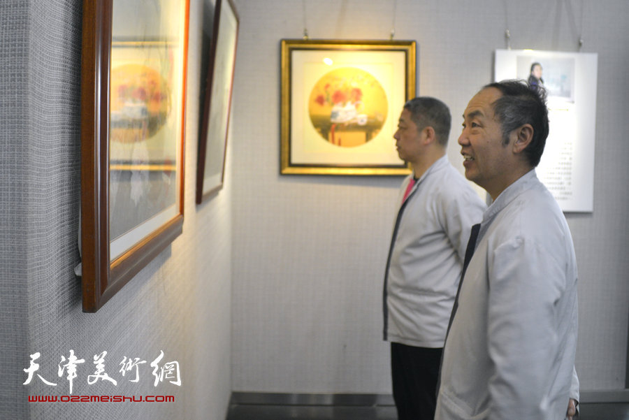 丹青谱·张俊、吕少英、阚传好国画作品跨年展展览现场。