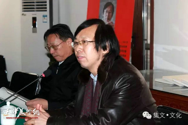 天津美院路洪明新作暨新著《简斋杂辑》发布会现场。