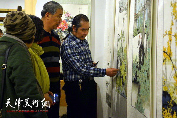 “夕阳红师生展”在天津云中天茶叶城观宝堂举行