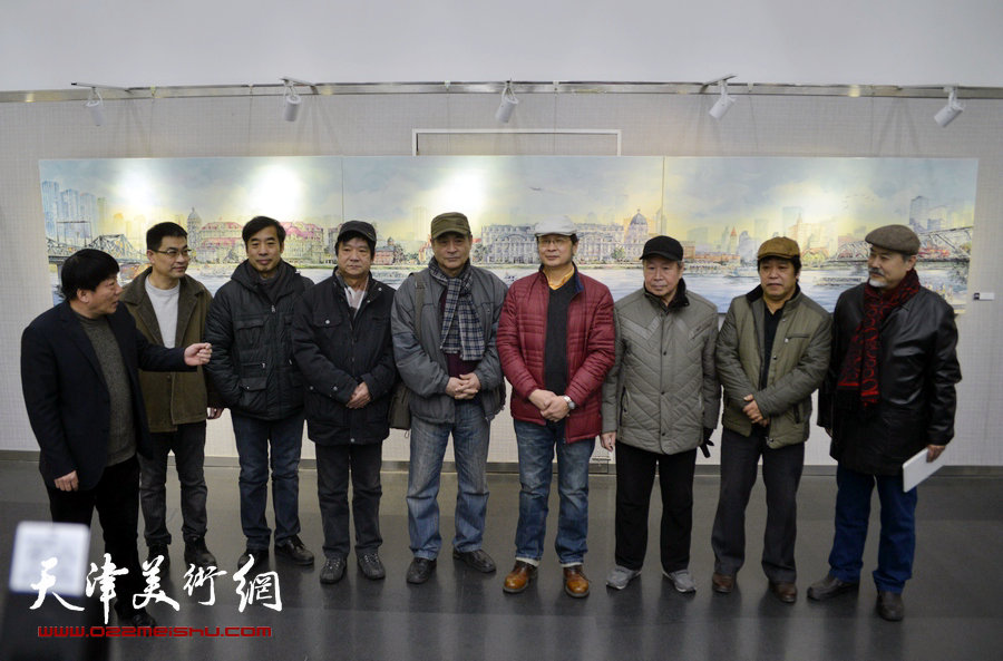 贾建东“美丽津城”绘画展1月10日在天津图书馆艺术展厅开幕