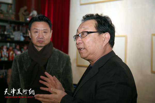 天津美院教授李旺新水墨精品扇面展在集真阁开幕