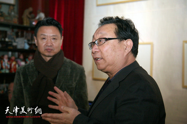 天津美院教授李旺新水墨精品扇面展在集真阁开幕
