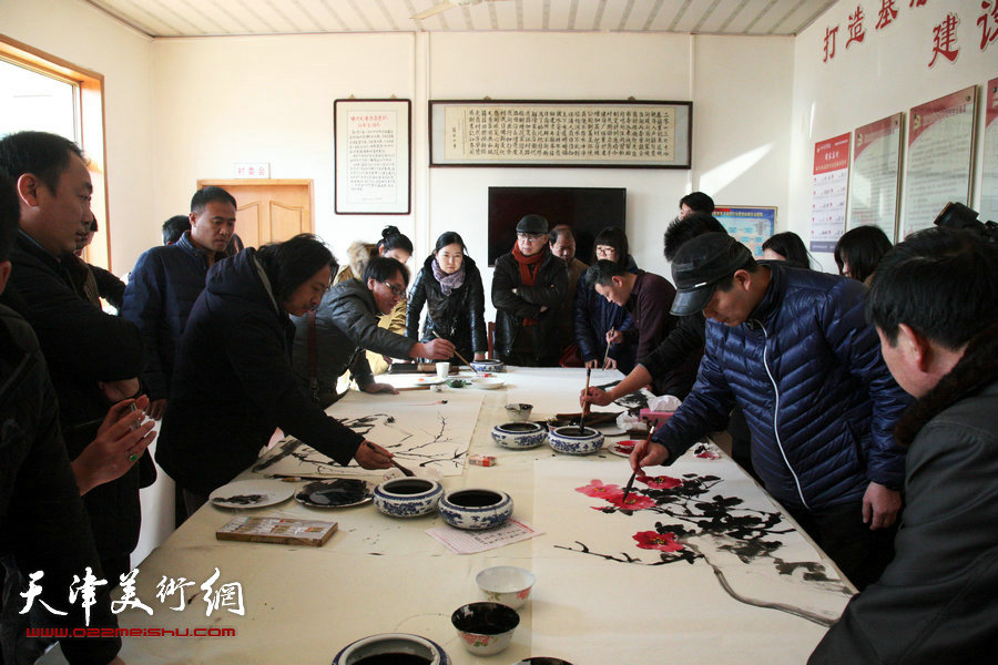 天津画院“深入生活、扎根人民”送文化到静海区