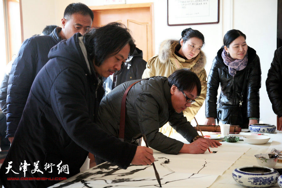 天津画院“深入生活、扎根人民”送文化到静海区