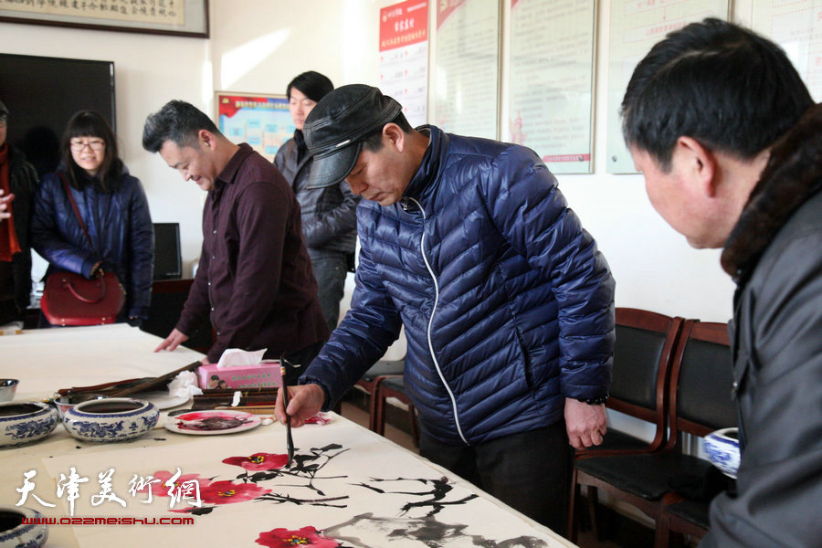 天津画院“深入生活、扎根人民”送文化到静海区