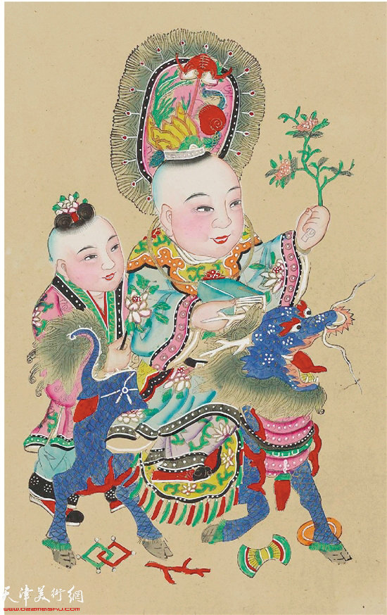 麒麟送子之一（中国美院版画系收藏） 年画
