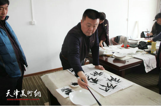 中国艺术学会组织津门书画名家深入蓟县走基层