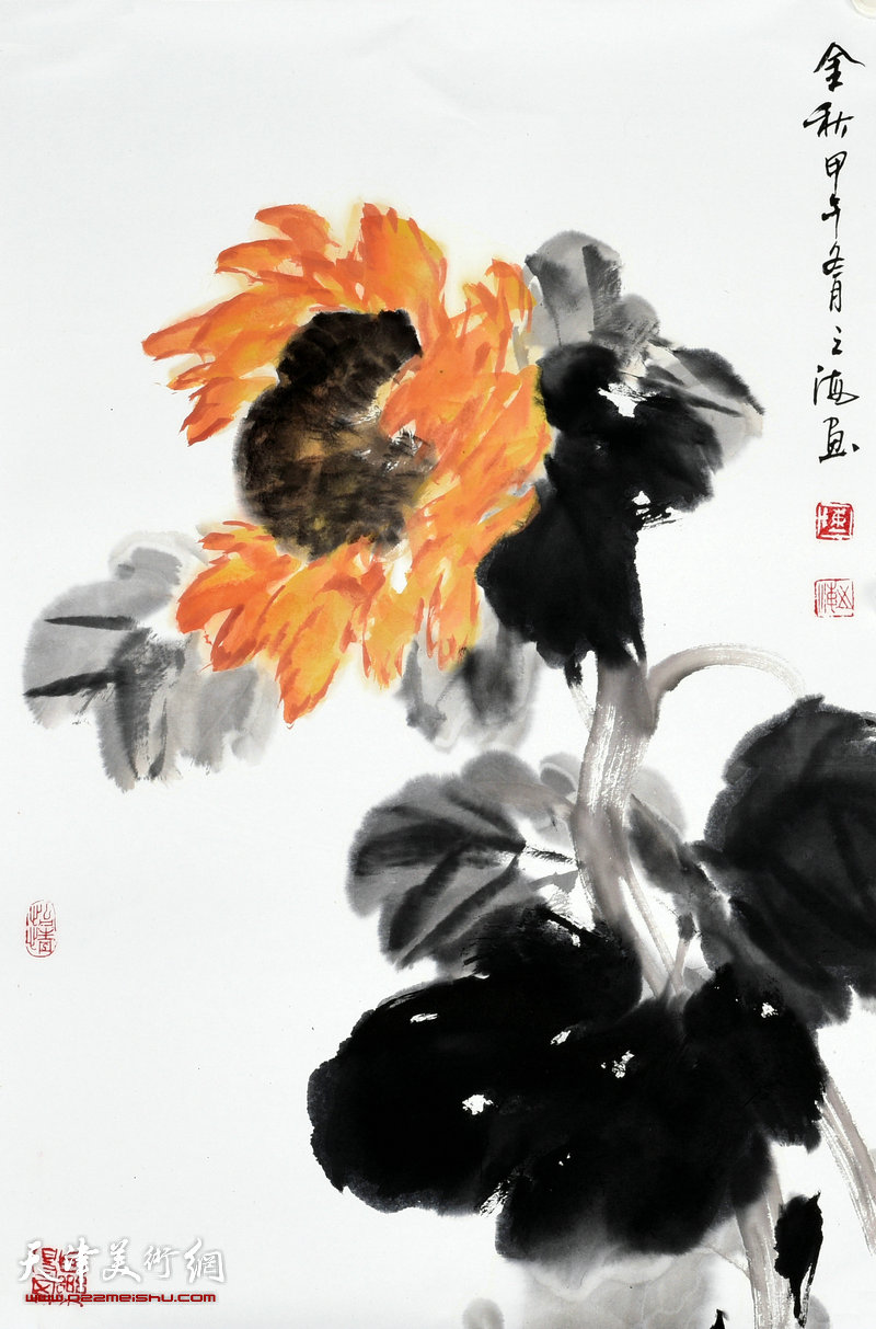 天津著名画家陈之海花鸟画作品