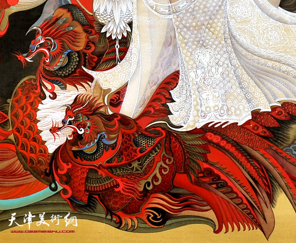 李寅虎作品：《贵妃醉酒》（局部）