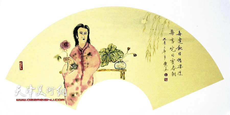 境由心造-天津女画家吕爱茹花鸟画作品。欣赏