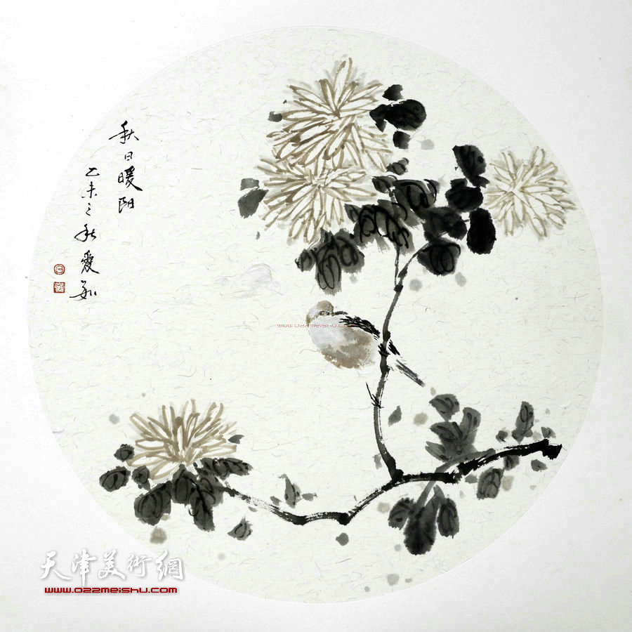 境由心造-天津女画家吕爱茹花鸟画作品。欣赏