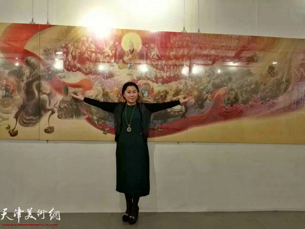 李寅虎个展布展现场。