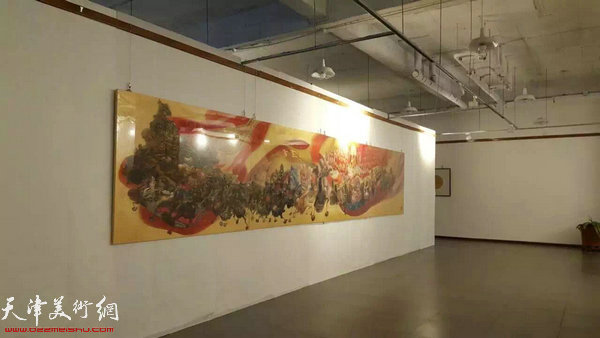 李寅虎个展布展现场。